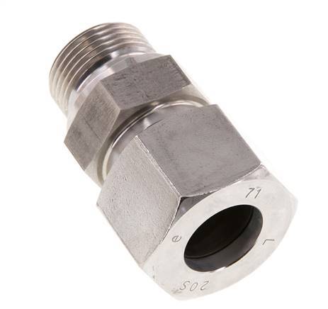 G 3/4'' mâle x 20S Anneau de coupe droit en acier inoxydable 400 Bar DIN 2353