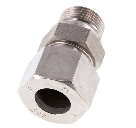 G 3/4'' mâle x 20S Anneau de coupe droit en acier inoxydable 400 Bar DIN 2353