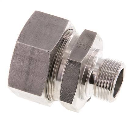 G 3/4'' mâle x 35L Anneau de coupe droit en acier inoxydable 160 Bar DIN 2353