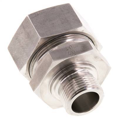 G 3/4'' mâle x 35L Anneau de coupe droit en acier inoxydable 160 Bar DIN 2353