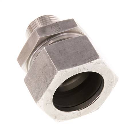 G 3/4'' mâle x 35L Anneau de coupe droit en acier inoxydable 160 Bar DIN 2353