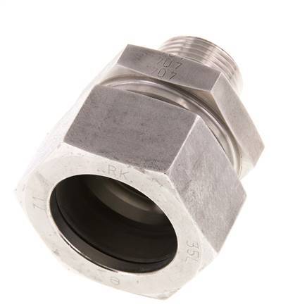 G 3/4'' mâle x 35L Anneau de coupe droit en acier inoxydable 160 Bar DIN 2353