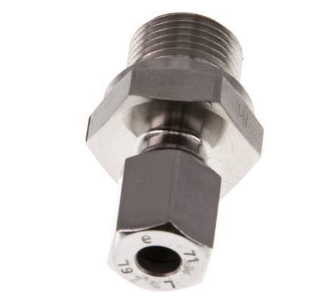 G 3/8'' Male x 6L Anneau de coupe droit en acier inoxydable 315 Bar DIN 2353