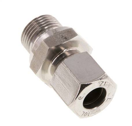 G 3/8'' Male x 10L Anneau de coupe droit en acier inoxydable 315 Bar DIN 2353
