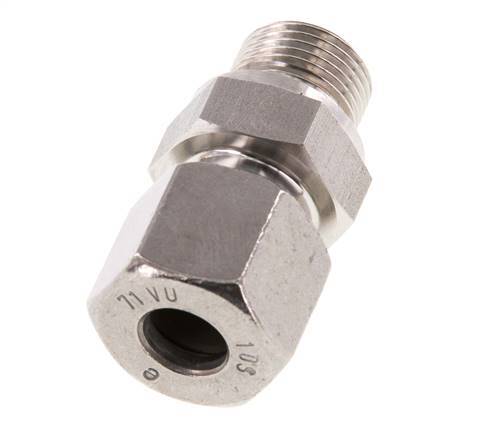 G 3/8'' mâle x 10S Anneau de coupe droit en acier inoxydable 630 Bar DIN 2353