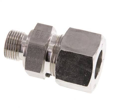 G 3/8'' mâle x 16S Anneau de coupe droit en acier inoxydable 400 Bar DIN 2353