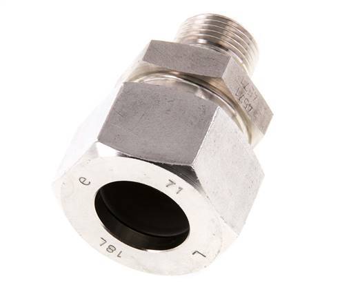 G 3/8'' Male x 18L Anneau de coupe droit en acier inoxydable 315 Bar DIN 2353