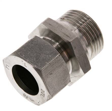 G 1'' mâle x 22L Anneau de coupe droit en acier inoxydable 160 Bar DIN 2353