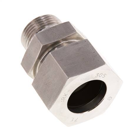 G 1'' mâle x 30S Anneau de coupe droit en acier inoxydable 400 Bar DIN 2353