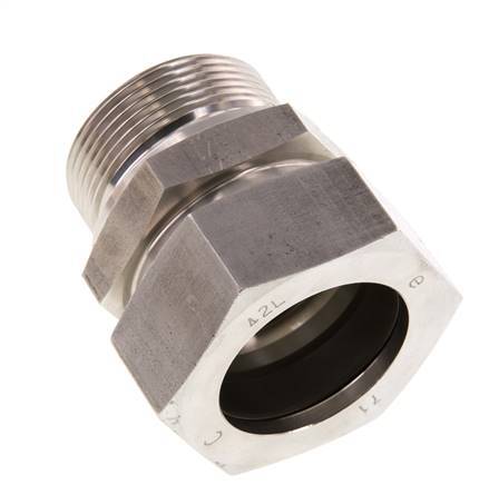 G 1 1/2'' mâle x 42L Anneau de coupe droit en acier inoxydable 160 Bar DIN 2353