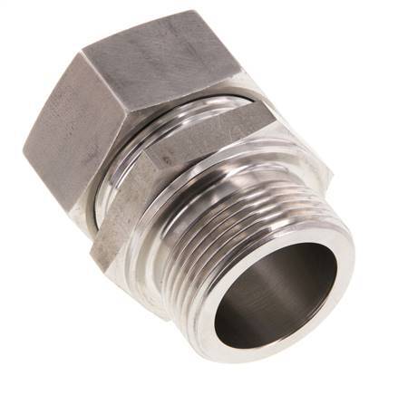 G 1 1/4'' mâle x 35L Anneau de coupe droit en acier inoxydable 160 Bar DIN 2353