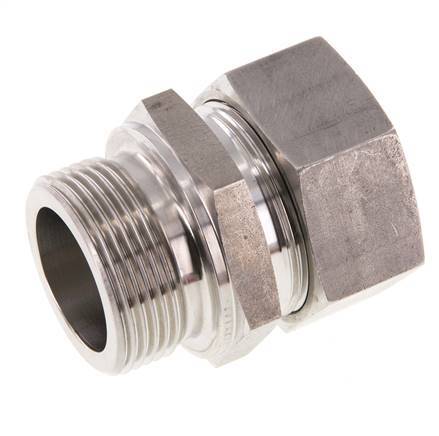 G 1 1/4'' mâle x 35L Anneau de coupe droit en acier inoxydable 160 Bar DIN 2353