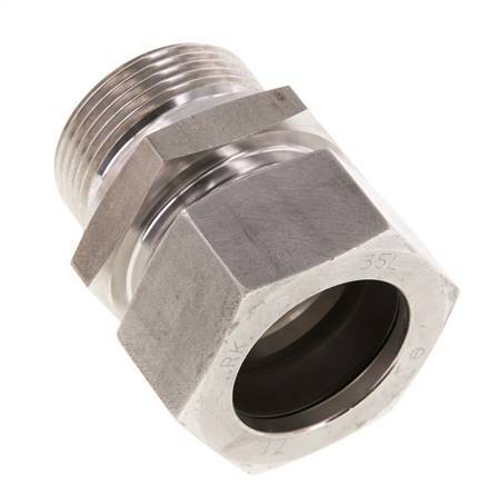 G 1 1/4'' mâle x 35L Anneau de coupe droit en acier inoxydable 160 Bar DIN 2353