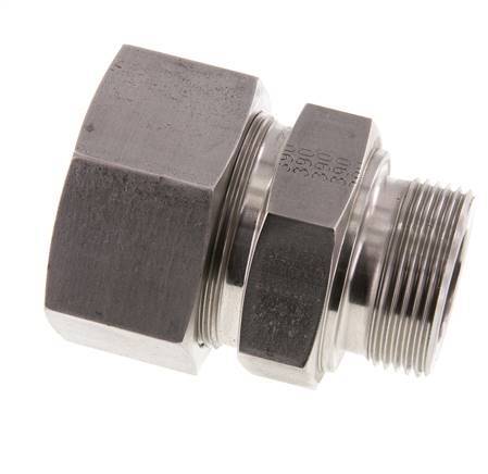 G 1 1/4'' mâle x 38S Bague coupante droite en acier inoxydable 315 Bar DIN 2353