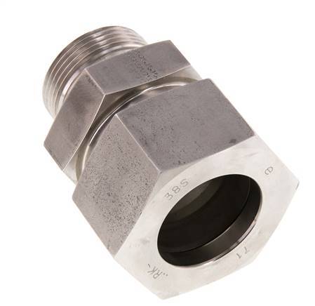 G 1 1/4'' mâle x 38S Bague coupante droite en acier inoxydable 315 Bar DIN 2353