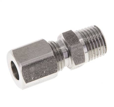 M10x1 Mâle x 6LL Anneau de coupe droit en acier inoxydable 100 Bar DIN 2353