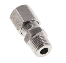 M10x1 Mâle x 6LL Anneau de coupe droit en acier inoxydable 100 Bar DIN 2353