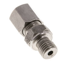 M12x1.5 Mâle x 6S Anneau de coupe droit en acier inoxydable 630 Bar DIN 2353