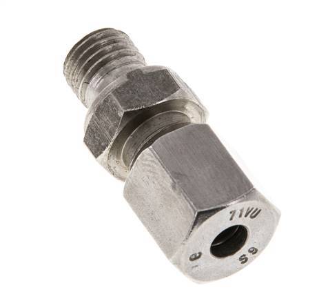 M12x1.5 Mâle x 6S Anneau de coupe droit en acier inoxydable 630 Bar DIN 2353