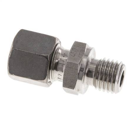 M12x1.5 Male x 8L Anneau de coupe droit en acier inoxydable 315 Bar DIN 2353