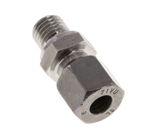 M12x1.5 Male x 8L Anneau de coupe droit en acier inoxydable 315 Bar DIN 2353