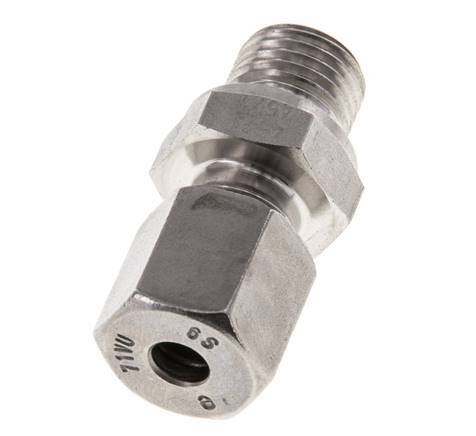 M14x1,5 Mâle x 6S Anneau de coupe droit en acier inoxydable 630 Bar DIN 2353