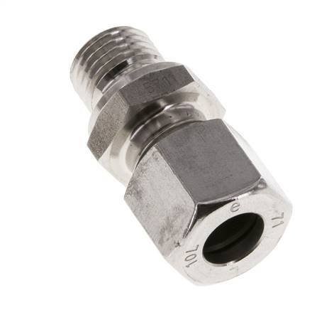 M14x1.5 Male x 10L Anneau de coupe droit en acier inoxydable 315 Bar DIN 2353