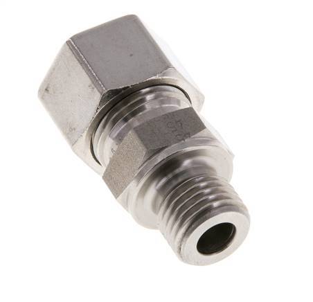 M14x1.5 Male x 12L Anneau de coupe droit en acier inoxydable 315 Bar DIN 2353