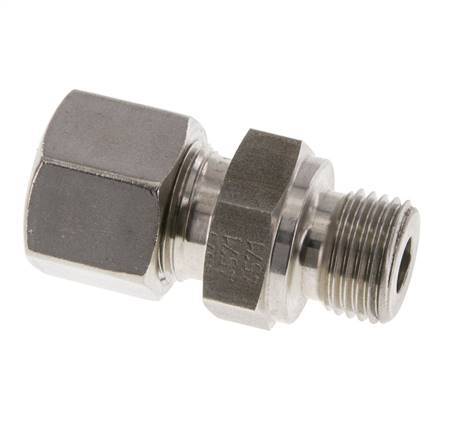 M16x1.5 Mâle x 10S Anneau de coupe droit en acier inoxydable 630 Bar DIN 2353