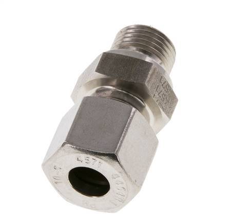 M16x1.5 Mâle x 10S Anneau de coupe droit en acier inoxydable 630 Bar DIN 2353