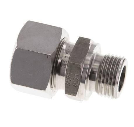 M18x1.5 Male x 15L Anneau de coupe droit en acier inoxydable 315 Bar DIN 2353