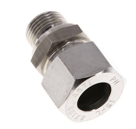 M18x1.5 Male x 15L Anneau de coupe droit en acier inoxydable 315 Bar DIN 2353