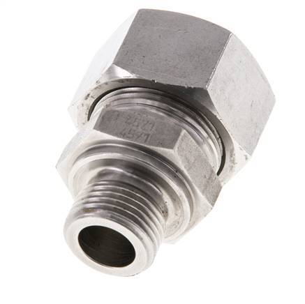 M18x1,5 Mâle x 18L Anneau de coupe droit en acier inoxydable 315 Barre DIN 2353