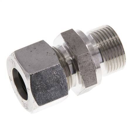 M22x1.5 Male x 15L Stainless steel Straight Cutting Ring 315 Bar DIN 2353