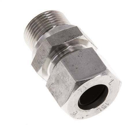 M22x1.5 Male x 15L Anneau de coupe droit en acier inoxydable 315 Bar DIN 2353