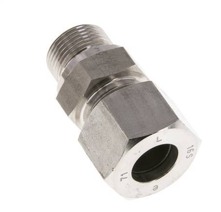 M22x1.5 Male x 16S Anneau de coupe droit en acier inoxydable 400 Bar DIN 2353
