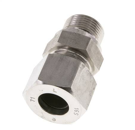 M22x1.5 Male x 16S Anneau de coupe droit en acier inoxydable 400 Bar DIN 2353