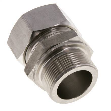 M42x2 Male x 35L Anneau de coupe droit en acier inoxydable 160 Bar DIN 2353
