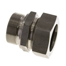 M48x2 Male x 42L Anneau de coupe droit en acier inoxydable 160 Bar DIN 2353