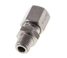 M8x1 Mâle x 6LL Anneau de coupe droit en acier inoxydable 100 Bar DIN 2353