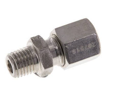 M8x1 Mâle x 6LL Anneau de coupe droit en acier inoxydable 100 Bar DIN 2353