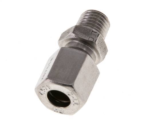 M8x1 Mâle x 6LL Anneau de coupe droit en acier inoxydable 100 Bar DIN 2353