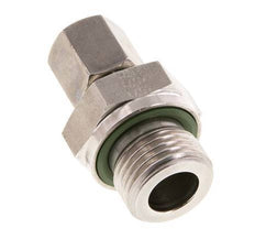 G 1/2'' mâle x 6S Bague coupante droite en acier inoxydable avec joint FKM 630 Bar DIN 2353