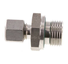 G 1/2'' mâle x 8L Bague coupante droite en acier inoxydable avec joint FKM 315 Bar DIN 2353