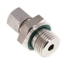 G 1/2'' mâle x 8L Bague coupante droite en acier inoxydable avec joint FKM 315 Bar DIN 2353