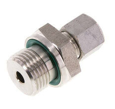 G 1/2'' mâle x 8L Bague coupante droite en acier inoxydable avec joint FKM 315 Bar DIN 2353