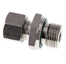 G 1/2'' mâle x 12L Anneau de coupe droit en acier inoxydable avec joint FKM 315 Bar DIN 2353