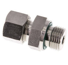 G 1/2'' Male x 12S Stainless steel Straight Cutting Ring with FKM Seal 630 Bar DIN 2353