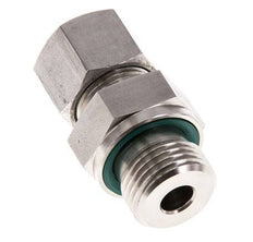 G 1/2'' Male x 12S Stainless steel Straight Cutting Ring with FKM Seal 630 Bar DIN 2353