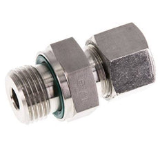 G 1/2'' mâle x 12S Bague coupante droite en acier inoxydable avec joint FKM 630 Bar DIN 2353